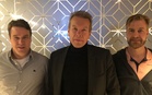 Kuvassa Mikko Hiltunen, Jari Virrankoski (FCE puheenjohtaja) ja Mikko Taivassalo (FCE toiminnajohtaja)